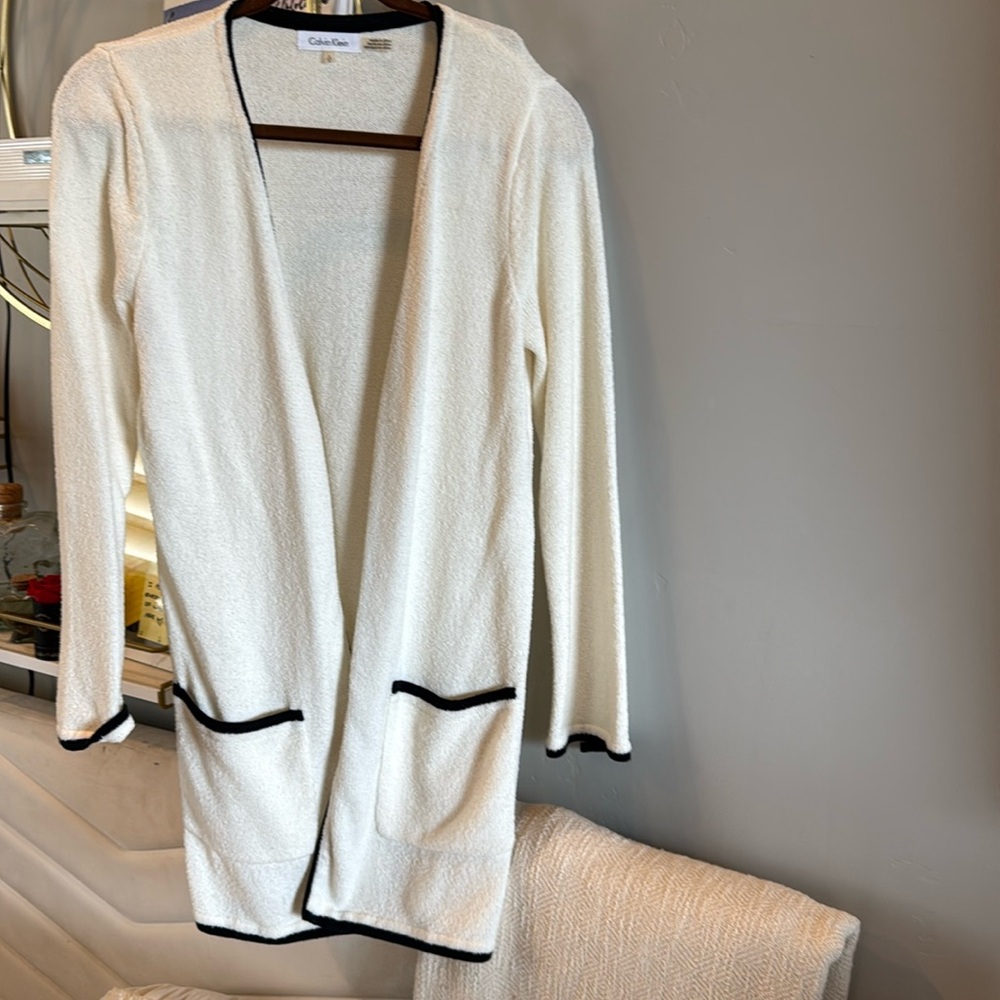 Calvin Klein Size Small thigh length cardigan